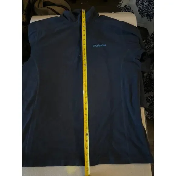 Columbia Blue Zip Front Jacket  L Gorpcore Fisherman Cabincore Classicore Preppy - Picture 10 of 12